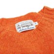 画像6: INVERALLAN（インバーアラン）Crew Neck Saddle Shoulder Sweater（クルーネックサドルショルダーセーター）Supersoft Shetland/Jaffa（オレンジ） (6)