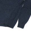 画像5: INVERALLAN（インバーアラン）Roll Neck Saddle Shoulder Sweater（ロールネックサドルショルダーセーター）Geelong Lambswool/Cosmos（ミッドナイトネイビー）※サイズ40のみ (5)