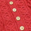 画像7: INVERALLAN（インバーアラン）3a Lumber Cardigan（3aランバーカーディガン）Aran/Redcurrant（レッドカーラント） (7)