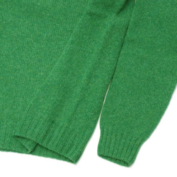画像5: INVERALLAN(インバーアラン)Crew Neck Saddle Shoulder Sweater(クルーネックサドルショルダーセーター)"Supersoft Shetland" / Pixie(グリーン) (5)