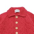 画像3: INVERALLAN（インバーアラン）3a Lumber Cardigan（3aランバーカーディガン）Aran/Redcurrant（レッドカーラント） (3)