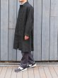 画像12: *A VONTADE（アボンタージ）Atelier Overcoat with Belt（アトリエオーバーコート）”Cotton Linen Herringbone Brushed Lining" / Lamp Black（ランプブラック） (12)