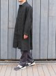 画像12: A VONTADE（アボンタージ）Atelier Overcoat with Belt（アトリエオーバーコート）Cotton Linen Herringbone Brushed Lining/Lamp Black（ランプブラック） (12)