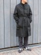 画像13: *A VONTADE（アボンタージ）Atelier Overcoat with Belt（アトリエオーバーコート）”Cotton Linen Herringbone Brushed Lining" / Lamp Black（ランプブラック） (13)