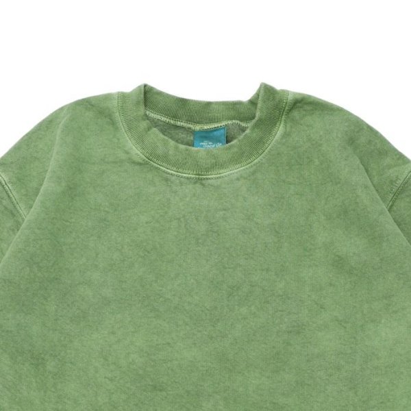 画像3: Good On(グッドオン)Rough Crew Sweat(ラフクルースウェット)"Pigment Dye" / Dk.Green(ダークグリーン) (3)