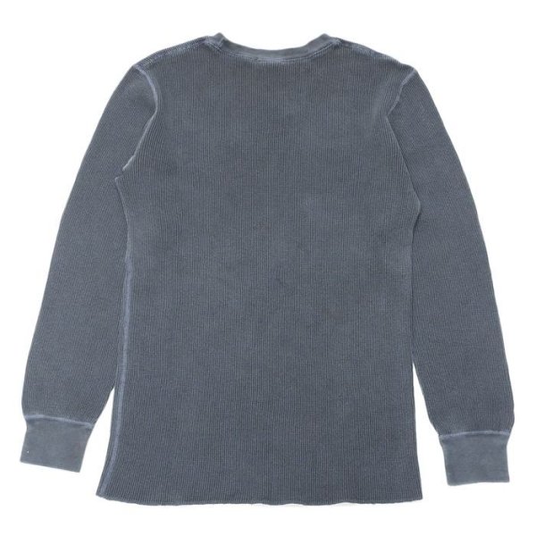 画像2: Good On(グッドオン)Long Sleeve Thermal Tee(ロングスリーブサーマルTシャツ)"Pigment Dye" / Navy(ネイビー) (2)