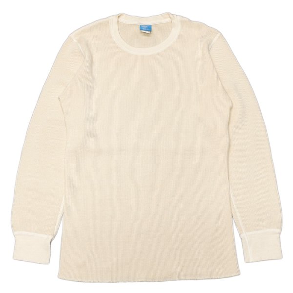 画像1: Good On（グッドオン）Long Sleeve Thermal Tee（ロングスリーブサーマルTシャツ）"Pigment Dye"/Natural（ナチュラル） (1)