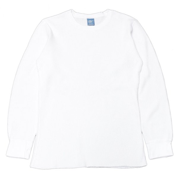 画像1: Good On（グッドオン）Long Sleeve Thermal Tee（ロングスリーブサーマルTシャツ）"Washed"/White（ホワイト） (1)