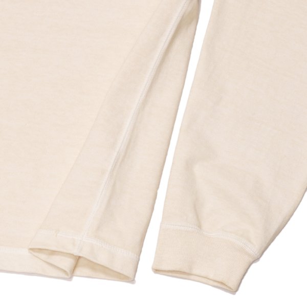 画像8: Good On(グッドオン)Long Sleeve Heavy Henley Neck Tee(ロングスリーブヘビーヘンリーネックTシャツ)"Pigment Dye" / Natural(ナチュラル)・Black(ブラック) (8)
