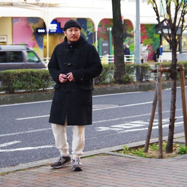 画像10: INVERTERE(インバーティア)LONG LENGTH DUFFLE COAT(ロングレングスダッフルコート)"Joshua Ellis" / Charcoal(チャコールグレー) (10)