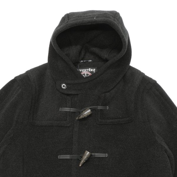 画像2: INVERTERE(インバーティア)LONG LENGTH DUFFLE COAT(ロングレングスダッフルコート)"Joshua Ellis" / Charcoal(チャコールグレー) (2)