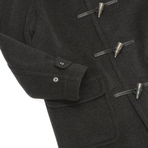 画像5: INVERTERE(インバーティア)LONG LENGTH DUFFLE COAT(ロングレングスダッフルコート)"Joshua Ellis" / Charcoal(チャコールグレー) (5)