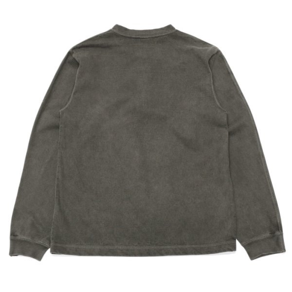 画像5: Good On(グッドオン)Long Sleeve Heavy Henley Neck Tee(ロングスリーブヘビーヘンリーネックTシャツ)"Pigment Dye" / Natural(ナチュラル)・Black(ブラック) (5)
