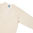 画像7: Good On（グッドオン）Long Sleeve Heavy Henley Neck Tee（ロングスリーブヘビーヘンリーネックTシャツ）"Pigment Dye"/Natural（ナチュラル）・Black（ブラック） (7)