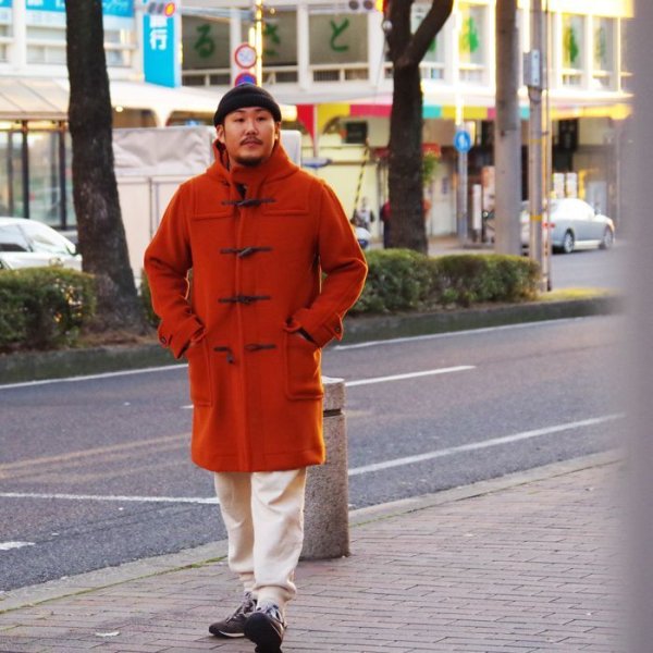 画像10: INVERTERE(インバーティア)LONG LENGTH DUFFLE COAT(ロングレングスダッフルコート)"Joshua Ellis" / Orange(オレンジ) (10)
