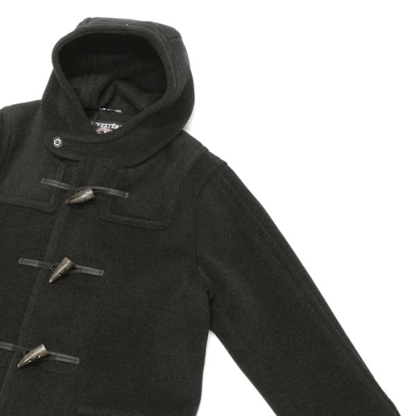 画像3: INVERTERE(インバーティア)LONG LENGTH DUFFLE COAT(ロングレングスダッフルコート)"Joshua Ellis" / Charcoal(チャコールグレー) (3)