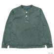 画像4: Good On（グッドオン）Long Sleeve Heavy Henley Neck Tee（ロングスリーブヘビーヘンリーネックTシャツ）"Washed","Pigment Dye"/White（ホワイト）・Slate（スレート） (4)