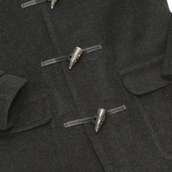 画像6: INVERTERE(インバーティア)LONG LENGTH DUFFLE COAT(ロングレングスダッフルコート)"Joshua Ellis" / Charcoal(チャコールグレー) (6)