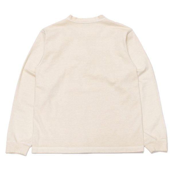 画像3: Good On(グッドオン)Long Sleeve Heavy Henley Neck Tee(ロングスリーブヘビーヘンリーネックTシャツ)"Pigment Dye" / Natural(ナチュラル)・Black(ブラック) (3)