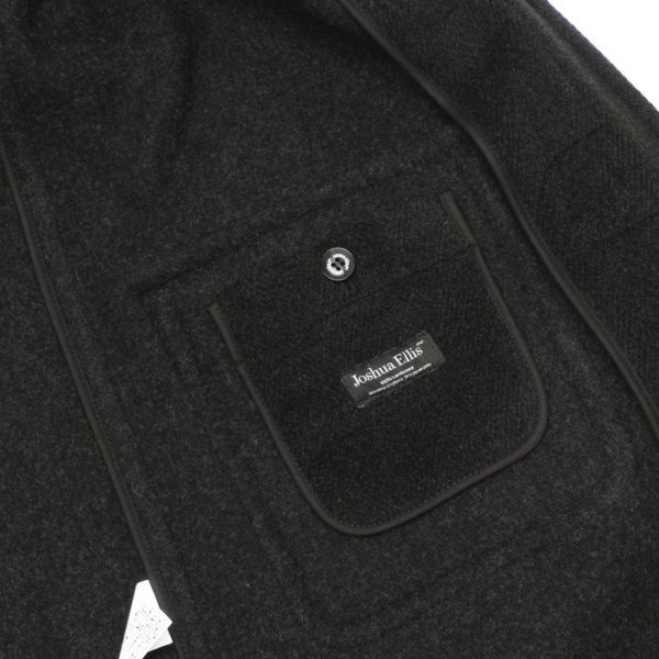 画像8: INVERTERE(インバーティア)LONG LENGTH DUFFLE COAT(ロングレングスダッフルコート)"Joshua Ellis" / Charcoal(チャコールグレー) (8)