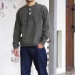 画像12: Good On（グッドオン）Long Sleeve Heavy Henley Neck Tee（ロングスリーブヘビーヘンリーネックTシャツ）"Pigment Dye"/Natural（ナチュラル）・Black（ブラック） (12)