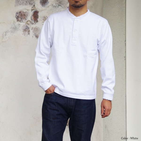 画像12: Good On(グッドオン)Long Sleeve Heavy Henley Neck Tee(ロングスリーブヘビーヘンリーネックTシャツ)"Washed"・"Pigment Dye" / White(ホワイト)・Slate(スレート) (12)