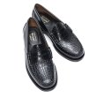 画像3: G.H.BASS（ジーエイチバス）LARSON CROC MOC MIX LOAFER（ラーソンクロコモックミックスローファー）レザーソール/Black（ブラック） (3)