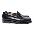 画像4: G.H.BASS（ジーエイチバス）LARSON CROC MOC MIX LOAFER（ラーソンクロコモックミックスローファー）レザーソール/Black（ブラック） (4)