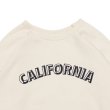 画像3: Mixta（ミクスタ）Print Raglan Crew Sweat（プリント付きラグランクルースウェット）"CALIFORNIA 3D"/Green Tea（グリーンティー）※Lサイズのみ (3)