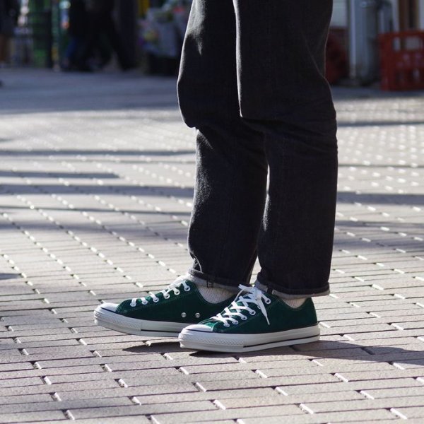 画像6: CONVERSE（コンバース）CANVAS ALL STAR J OX（キャンバスオールスターJ OX）/ Green Suede（グリーンスエード） (6)