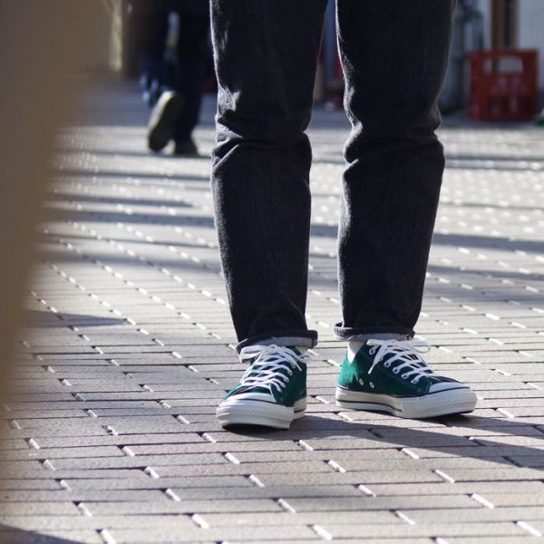 画像5: CONVERSE（コンバース）CANVAS ALL STAR J OX（キャンバスオールスターJ OX）/ Green Suede（グリーンスエード） (5)