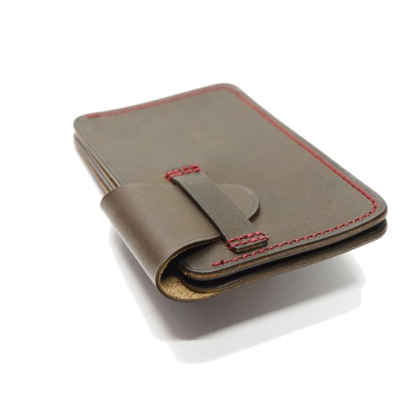 画像3: ARTS&CRAFTS(アーツアンドクラフツ)CARD CASE"W"(カードケースW)ELBAMATT ACC/Olive(オリーブ) (3)