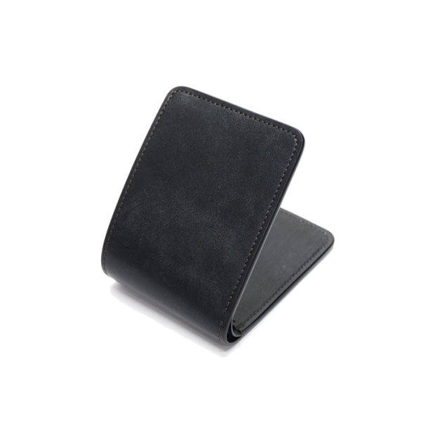 画像2: WILD SWANS(ワイルドスワンズ)WINGS(ウイングス)2つ折りウォレットコインケース無し"フルグレインブライドル"/Black(ブラック) (2)