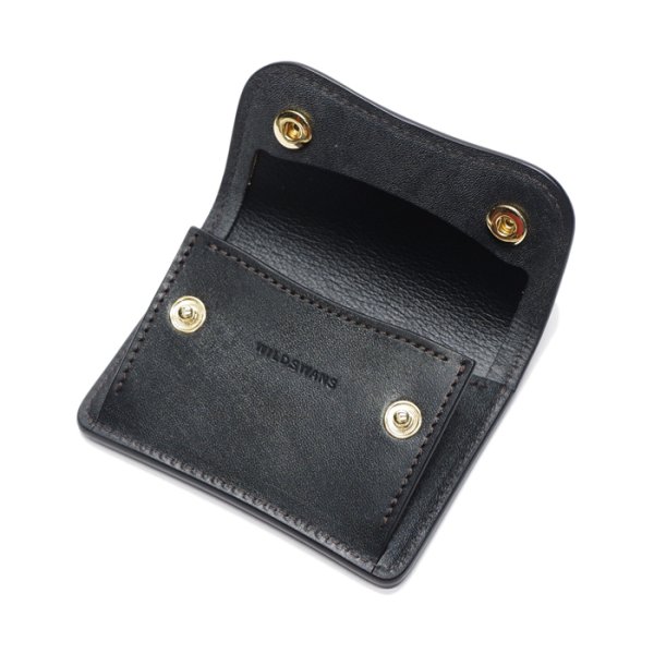 画像5: WILD SWANS(ワイルドスワンズ)TONGUE(タング)マルチコインケース"フルグレインブライドル"/Black(ブラック) (5)