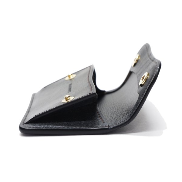 画像6: WILD SWANS(ワイルドスワンズ)TONGUE(タング)マルチコインケース"フルグレインブライドル"/Black(ブラック) (6)