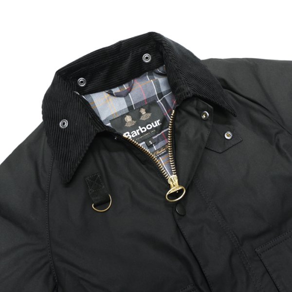 画像3: Barbour(バブァー)SPEY JACKET(スペイジャケット)"Wax Cotton" / Black(ブラック) (3)