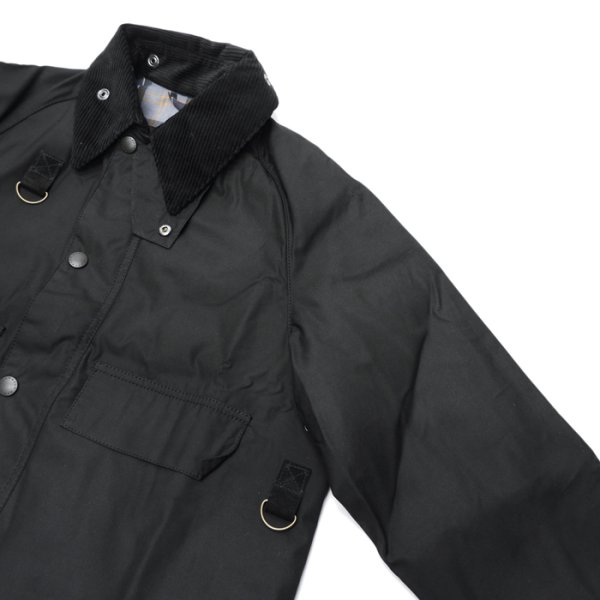 画像6: Barbour(バブァー)SPEY JACKET(スペイジャケット)"Wax Cotton" / Black(ブラック) (6)