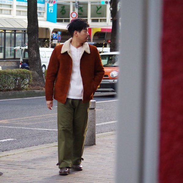 画像11: 【PointUp10%11/10迄】Y'2 LEATHER(ワイツーレザー)STEER SUEDE LUNCH COAT(ステアスエードランチコート)/Camel(キャメル) (11)