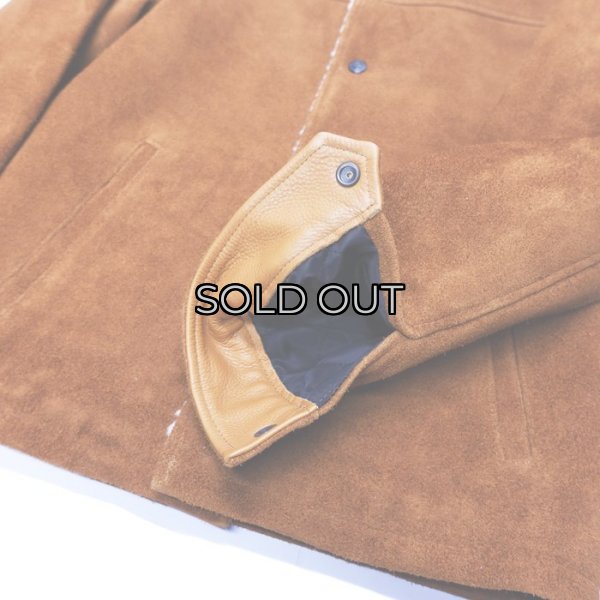 画像6: Y'2 LEATHER（ワイツーレザー）STEER SUEDE LUNCH COAT（ステアスエードランチコート）/ Camel（キャメル） (6)