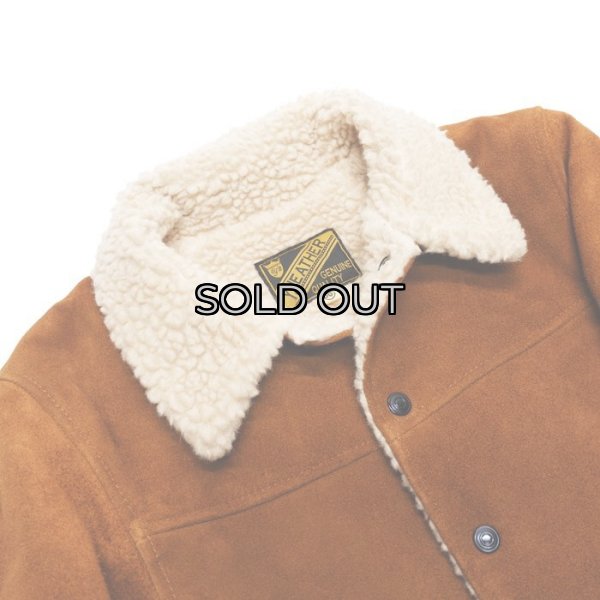 画像3: Y'2 LEATHER（ワイツーレザー）STEER SUEDE LUNCH COAT（ステアスエードランチコート）/ Camel（キャメル） (3)
