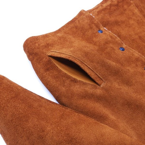 画像7: 【PointUp10%11/10迄】Y'2 LEATHER(ワイツーレザー)STEER SUEDE LUNCH COAT(ステアスエードランチコート)/Camel(キャメル) (7)