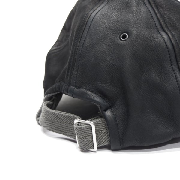 画像5: DECHO（デコー）BALL CAP BUCKLE（ボールキャップバックル）"LEATHER" / Black（ブラック） (5)