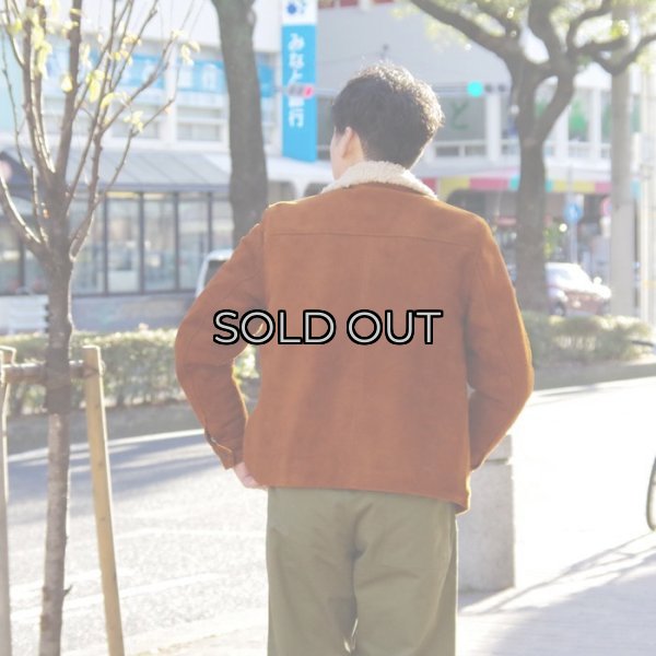 画像13: Y'2 LEATHER（ワイツーレザー）STEER SUEDE LUNCH COAT（ステアスエードランチコート）/ Camel（キャメル） (13)