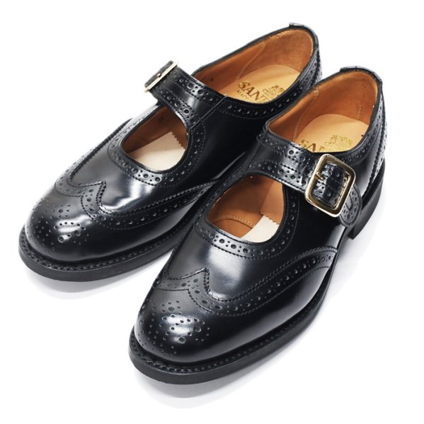 画像2: SANDERS(サンダース)Female Punched Sandal(レディース パンチドサンダル)/Black(ブラック) (2)