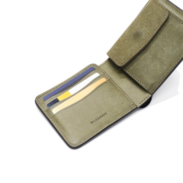 画像6: WILD SWANS(ワイルドスワンズ)GROUNDER(グラウンダー)2つ折りウォレット"プエブロ"/Grigio(グリージオ) (6)