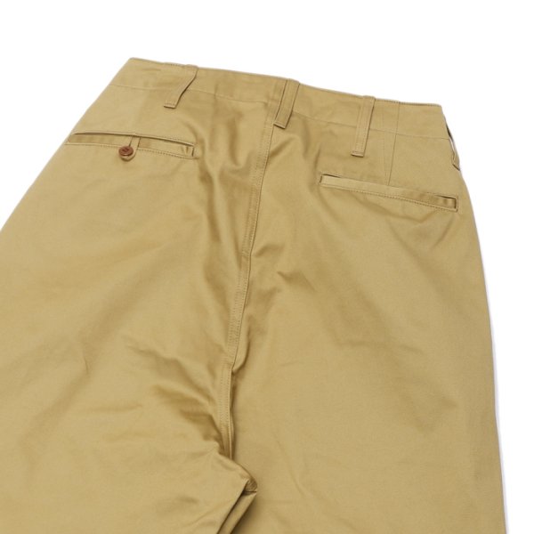 画像6: Nigel Cabourn（ナイジェル・ケーボン）NEW BASIC CHINO PANT（ニューベーシックチノパンツ）"WEST POINT" / Beige（ベージュ）【裾上げ無料】 (6)