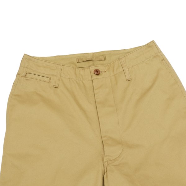 画像2: Nigel Cabourn（ナイジェル・ケーボン）NEW BASIC CHINO PANT（ニューベーシックチノパンツ）"WEST POINT" / Beige（ベージュ）【裾上げ無料】 (2)