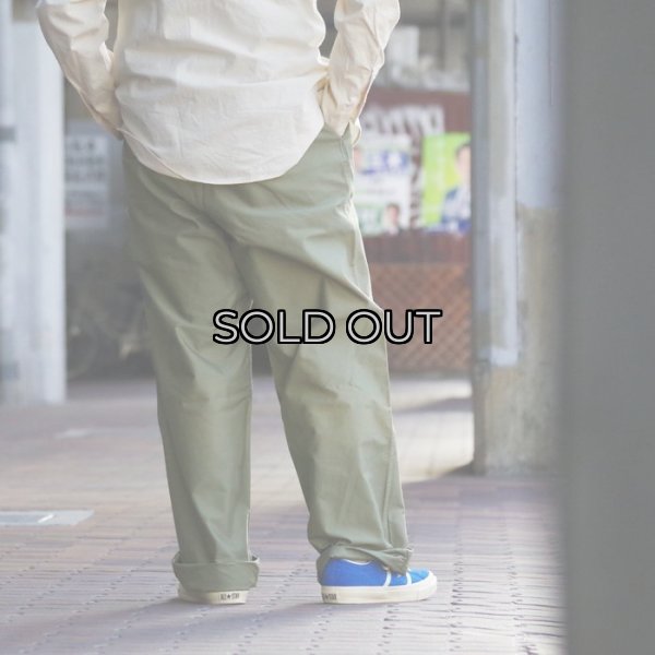 画像11: Nigel Cabourn（ナイジェル・ケーボン）NEW BASIC CHINO PANT（ニューベーシックチノパンツ）"LIGHT MOLESKIN" / Green（グリーン） (11)