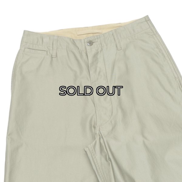 画像2: Nigel Cabourn（ナイジェル・ケーボン）NEW BASIC CHINO PANT（ニューベーシックチノパンツ）"LIGHT MOLESKIN" / Green（グリーン） (2)