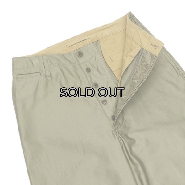 画像3: Nigel Cabourn（ナイジェル・ケーボン）NEW BASIC CHINO PANT（ニューベーシックチノパンツ）"LIGHT MOLESKIN" / Green（グリーン） (3)